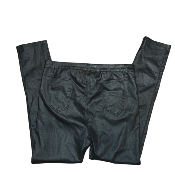 Apperloth A Plus High Waist PU Leather Skinny PantsXXL - Picture 6 of 16
